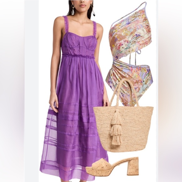 Ulla Johnson Priscilla Dress Cassis Purple size 6 - Picture 4 of 9